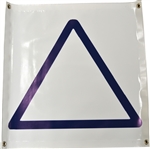 Large Vinyl Blue Triangle