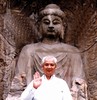 Picture of GrandMaster Choa with Lord Buddha Statue