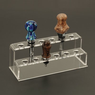 Acrylic 12 Bottle Stopper Display Stand  Item #: BSDIS12