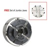 Utility Grip 4 Jaw Chrome Lathe Chuck System: includes 2 sets of jaws and FREE 8 in. Jumbo Flat Jaws  Item #: CUG3418CCX