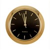 1-7/16 in. Mini Clock - Black Face, Gold Indicators  Item #: K1BLACK