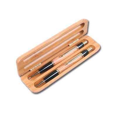 Bamboo Double Pen Gift Box  Item #: PKBOXB2