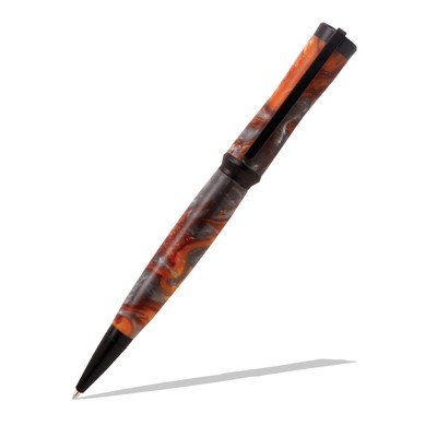 Concava Black Enamel Twist Pen Kit  Item #: PKCONBE