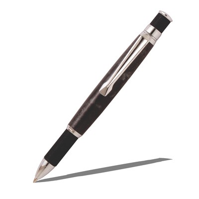 Knurl GT Chrome with Black Knurl Twist Pen Kit  Item #: PKKNCHB