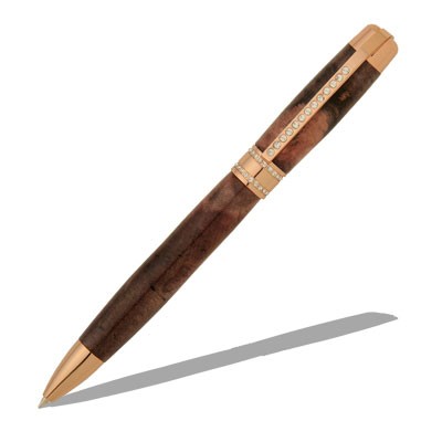 Princess Rose Gold with Clear Stones Pen Kit  Item #: PKPRPEN6