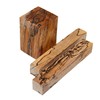 Stabilized Spalted Maple Long Handle Blank Sets with Brush, Stand and Razor Blanks  Item #: PKRABS43