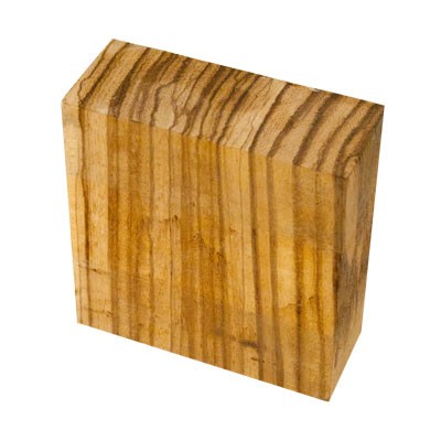 Popular Collection Zebrawood 2 in. x 5 in. x 5 in. Bowl Blank  Item #: WX015-4