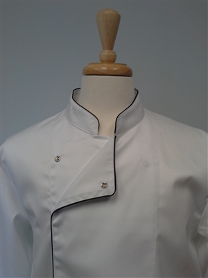 Chef Coat White, Black Trims