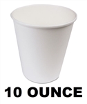 Wax Coated Paper Hot Cups 10 Ounce 1000ct