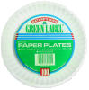 6 Inch Un-Coated White Paper Plates 1000ct