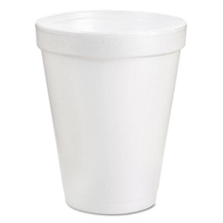 Dart White Styro Foam Cups 6 Ounce Styrofoam Hot or Cold 1000ct