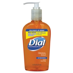 Model DIA 84014CT Liquid Dial Gold Antimicrobial Hand Soap Pumps - 12 x 7.5oz.