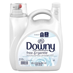 Downy Free and Gentle Ultra Liquid Fabric Conditioner Fabric Softener - 251 Loads - 170oz