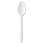 Mediumweight Polypropylene Cutlery Utensils Economical Plastic Teaspoons 1000ct