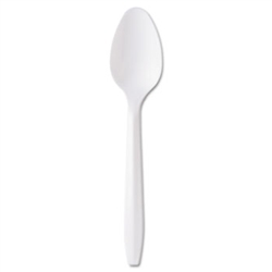 Mediumweight Polypropylene Cutlery Utensils Economical Plastic Teaspoons 1000ct