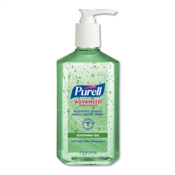 GOJO PURELL w/ Aloe Formula Instant Hand Sanitizer Pump Bottles 12 x 12oz