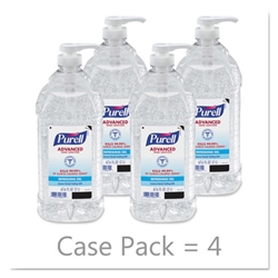 Gojo Model GOJ-962504CT - Gojo PURELL Instant Hand Sanitizer 4 x 2 Liter Refill Jugs with Pumps