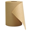 Economy Natural Brown Hardwound Paper Roll Towels In-House Brand 12 x 350'