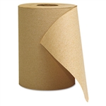 Economy Natural Brown Hardwound Paper Roll Towels In-House Brand 12 x 350'