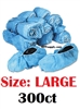 Disposable Blue Anti-Skid Shoe Cover Booties 300ct - LARGE