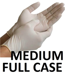MEDIUM Latex Daycare Gloves Powder Free