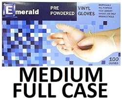 MEDIUM Vinyl Daycare Gloves Powder Free