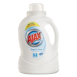 PBC49551 - Phoenix Brands AJAX Free & Clear Liquid Laundry Detergent 6 x 50-oz Bottles