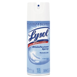 Lysol Model RAC 74186 - Lysol Aerosol Disinfectant Spray Crisp Linen Scent 12 x 12.5oz