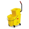 RCP7580-88YW Rubbermaid Wave Brake 35 Quart Bucket Wringer Combo