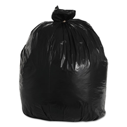50 - 55 - 56 - 60 Gallon Black Trash Bags - 38" Wide x 58" Long 2-MIL - Flat Packed - 100 Bags