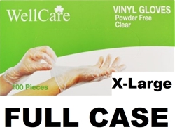 Powder Free Disposable XL Vinyl Gloves 10 x 100ct X-LARGE