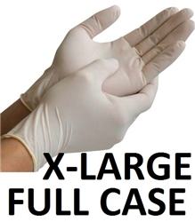 X-LARGE Latex Daycare Gloves Powder Free