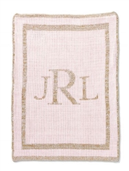 Metallic Classic Monogram Blanket