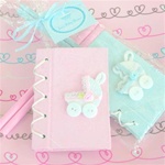 Thanks for Strolling By! Baby Carriage Notebook Gift Set