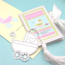 Marked with Love Baby Carriage Bookmark