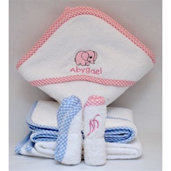 Gingham Hooded Towel