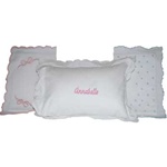 Scalloped Edge Baby Crib Pillow