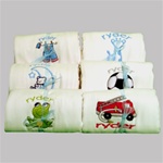 Six Burp Cloths Set