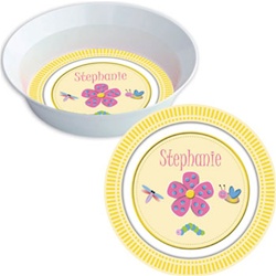 Flowers Plate and Bowl Sets