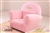 Pink Chenille Upholstered Rocker & Ottoman with Sl