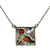 Firefly Luxe Square Leaf Necklace in Multi-color