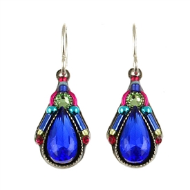 Firefly  Camelia Simple Drop Earrings in Royal Blue