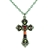 Firefly Medium Cross Necklace in Red