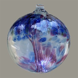 Tree of Winter Art Glass Ornament - 6"