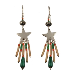 Silver Star Earrings