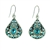 Firefly Large Teardrop Mosaic Earrings in Ice