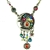 Firefly Luna Necklace with Dangles in Multi-color