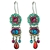 Firefly Round Oval Earrings in Multi-color