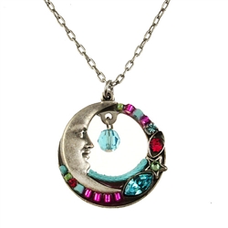 Firefly Celestial Necklace in Light Turquoise