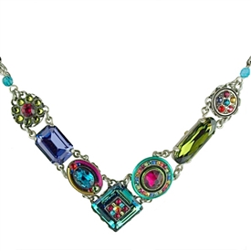 Firefly La Dolce Vita Crystal V Necklace - Color Choices